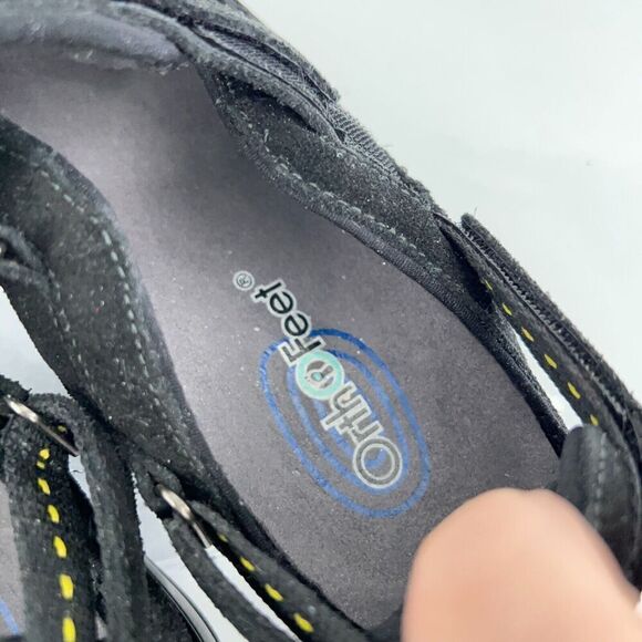 Orthofeet 893 Sanibel Mary Jane Women's 5.5 Wide Black Comfort Orthotic Shoes - Picture 10 of 12